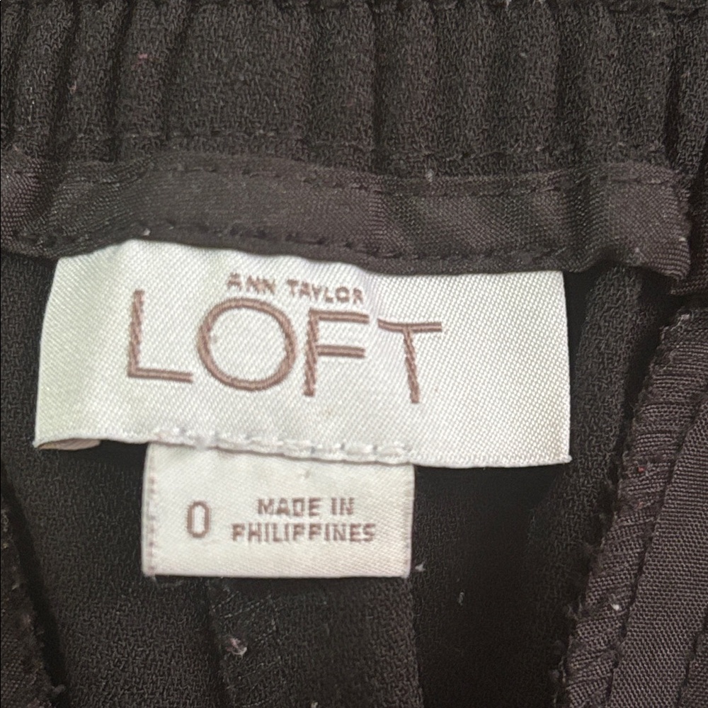 Ann Taylor Pull On Jogger Pleated Front Pockets Ankle Pants Sz 0 - Picture 8 of 9